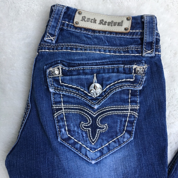 Rock Revival Denim - Rock Revival Leah Bootcut Jeans Size 28x32"